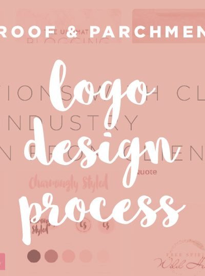 Logo design process header