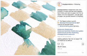 10 Watercolor Artist Inspiration Accounts to Follow: thepigeonletters