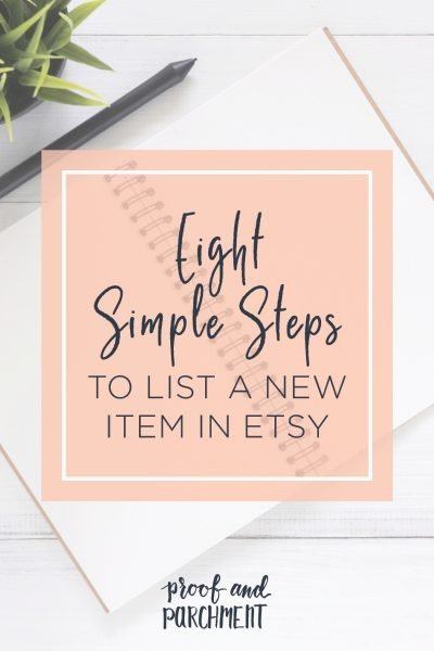 8 Simple Steps to List a New Item in Etsy