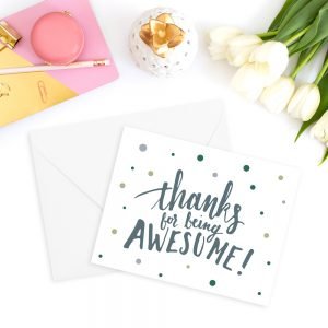 Running an Online Shop With Drop Shipping: Thank you stationery