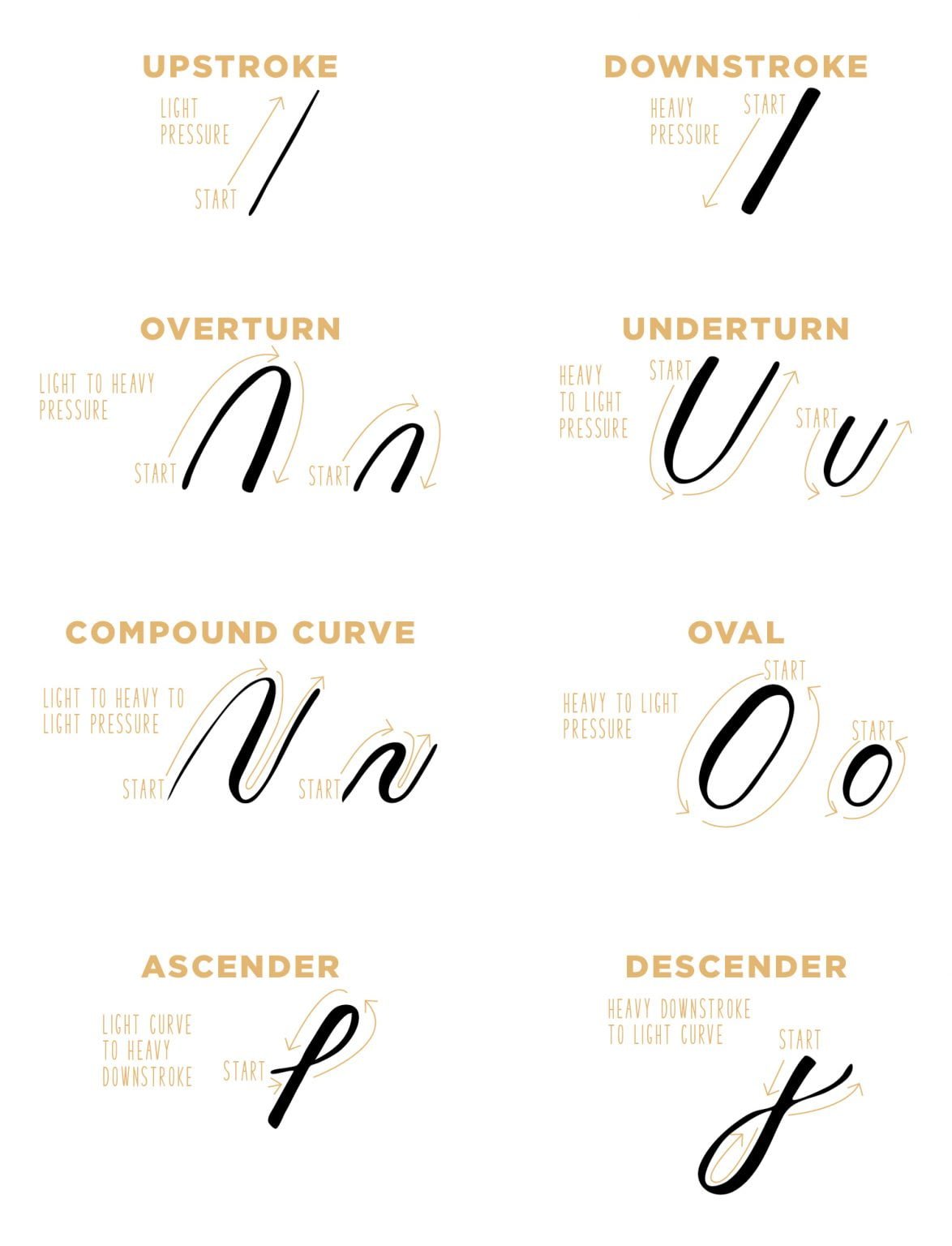 Learn Calligraphy Today Part 3: Basic Calligraphy Strokes - Proof ...