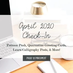 April 2020 Business Goals Check-In at Proof & Parchment